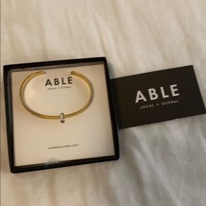 NWT ABLE brass cuff one size
